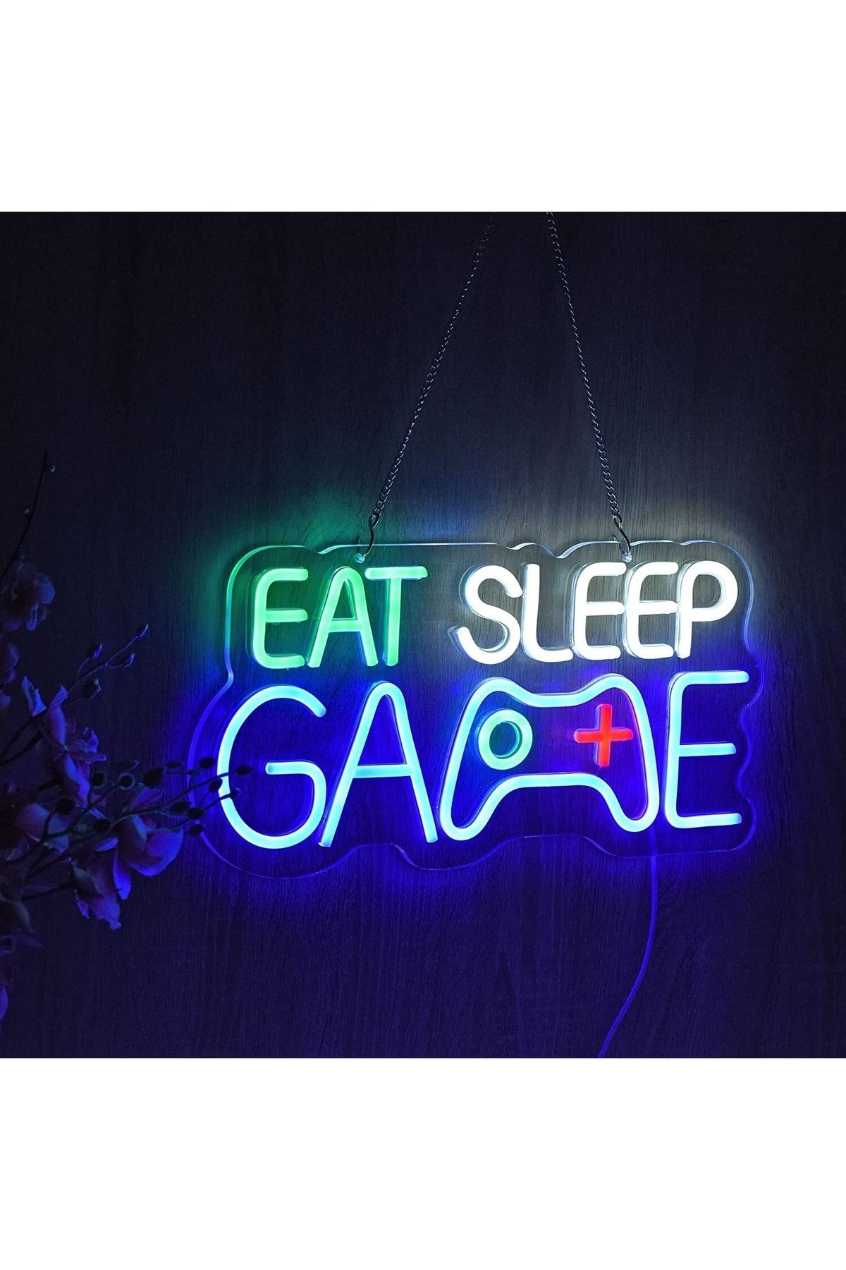 Gamer Room Oyuncu Odası Neon Tabela Neon Yazı Dekoratif Aydınlatma Ve Gece Lambası