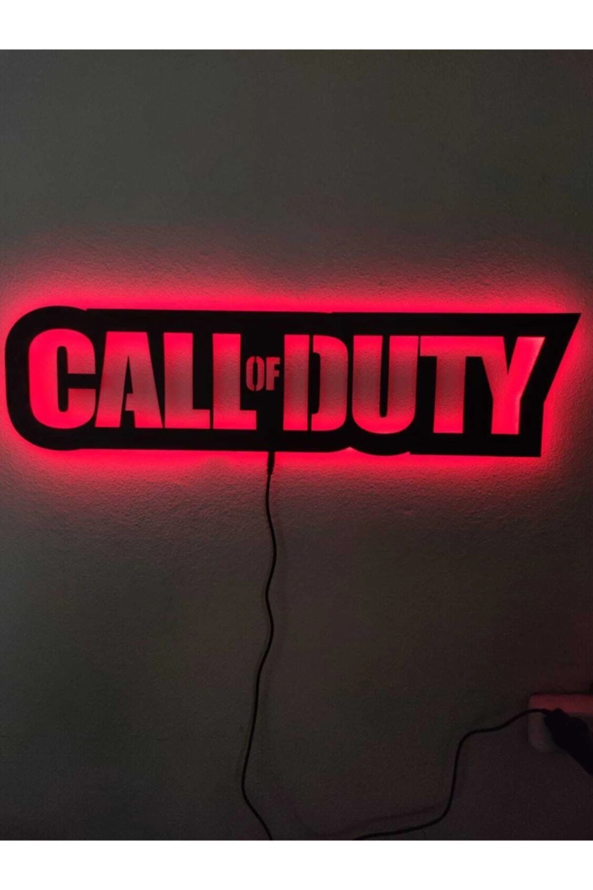 Call Of Duty Led Işıklı Ahşap Tablo
