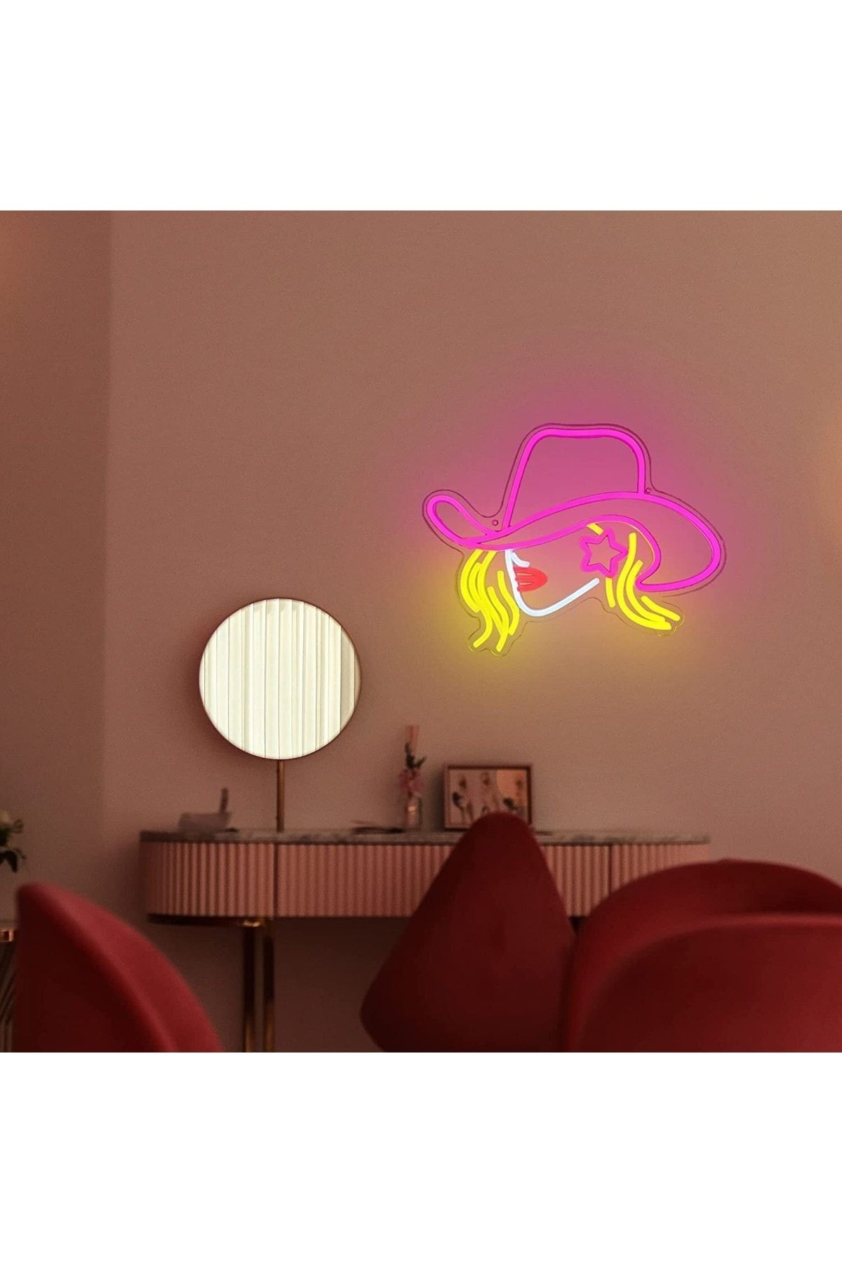Kadın & Woman Neon Tabela Neon Yazı Dekoratif Aydınlatma