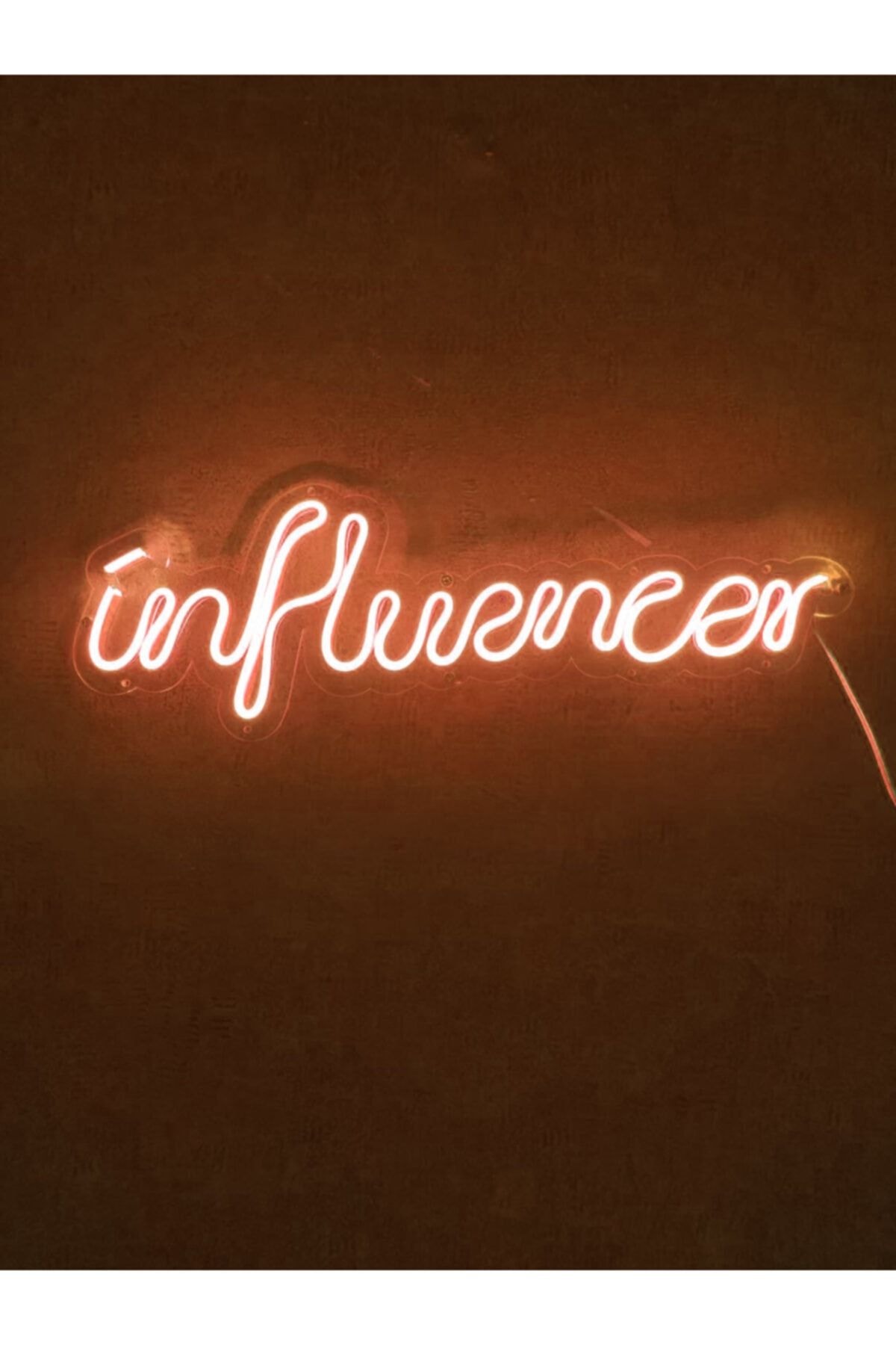 Influencer Dekoratif Led Duvar Aydınlatması Neon Led Yazı Tabela