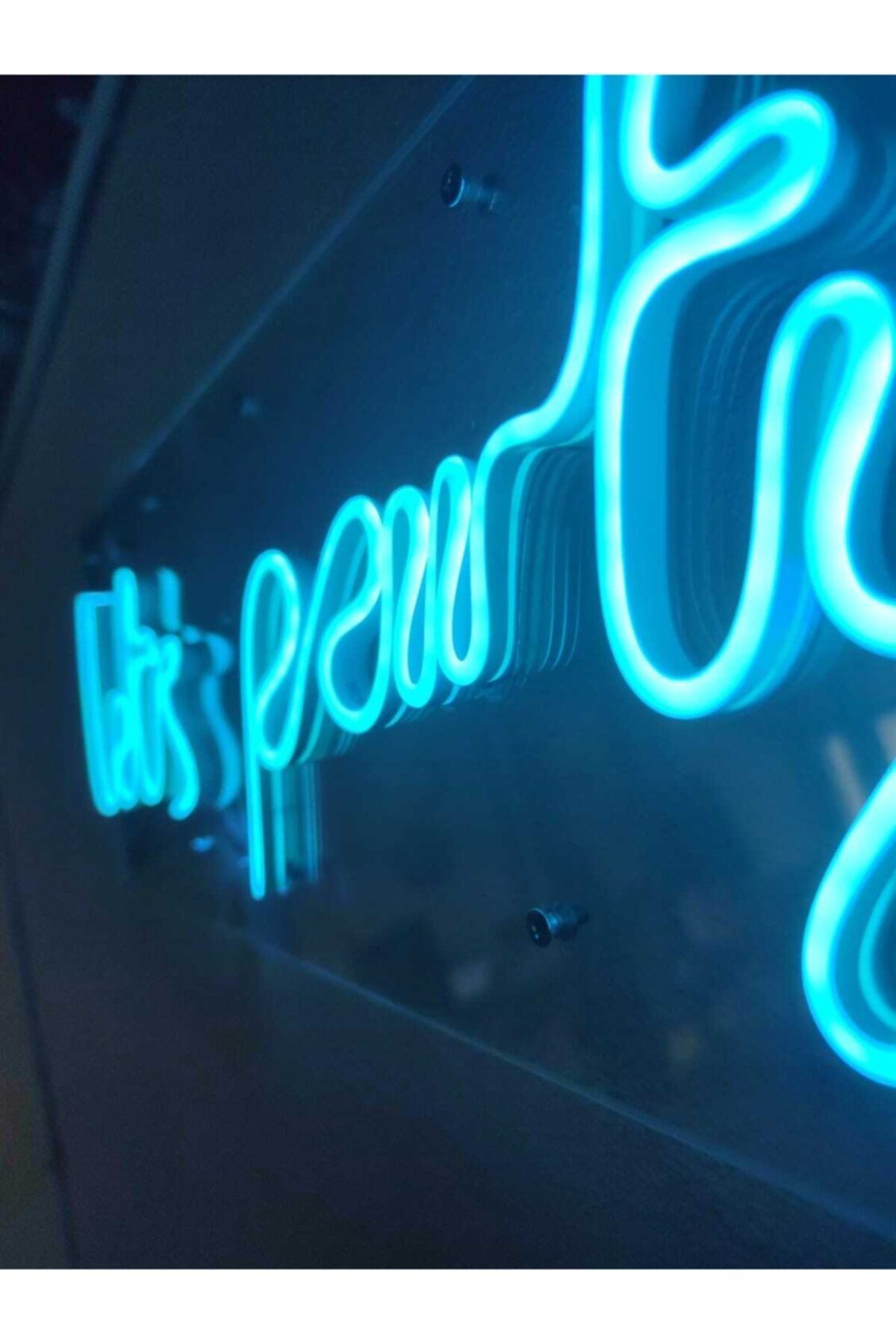 Lets Party Neon Şekiller Işaret Neon Led Dekoratif Duvar Aydınlatması Neon Duvar Yazısı