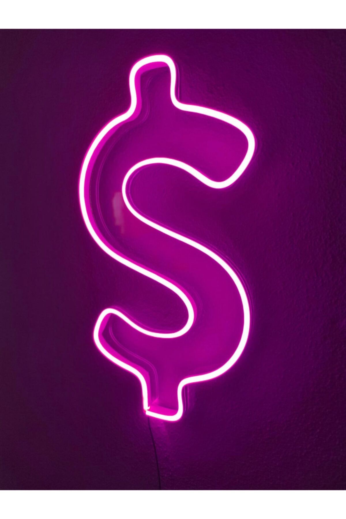 Dolar Neon Şekiller Işaret Neon Led Dekoratif Duvar Aydınlatması Neon Duvar Yazısı