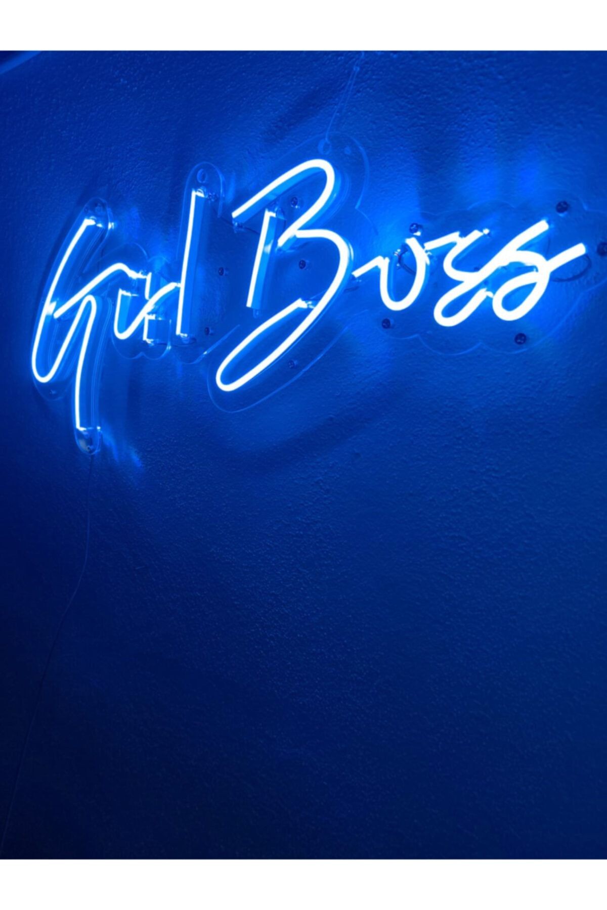 Girl Boss Neon Tabela Neon Yazı Led Dekoratif Duvar Aydınlatması Neon Duvar Dekorasyonu 60x25cm