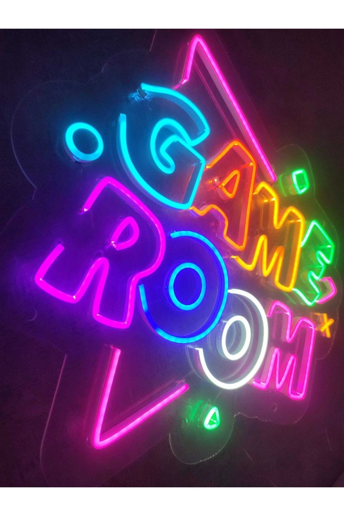 Gamer Room Oyuncu Odası Neon Tabela Neon Yazı Dekoratif Aydınlatma