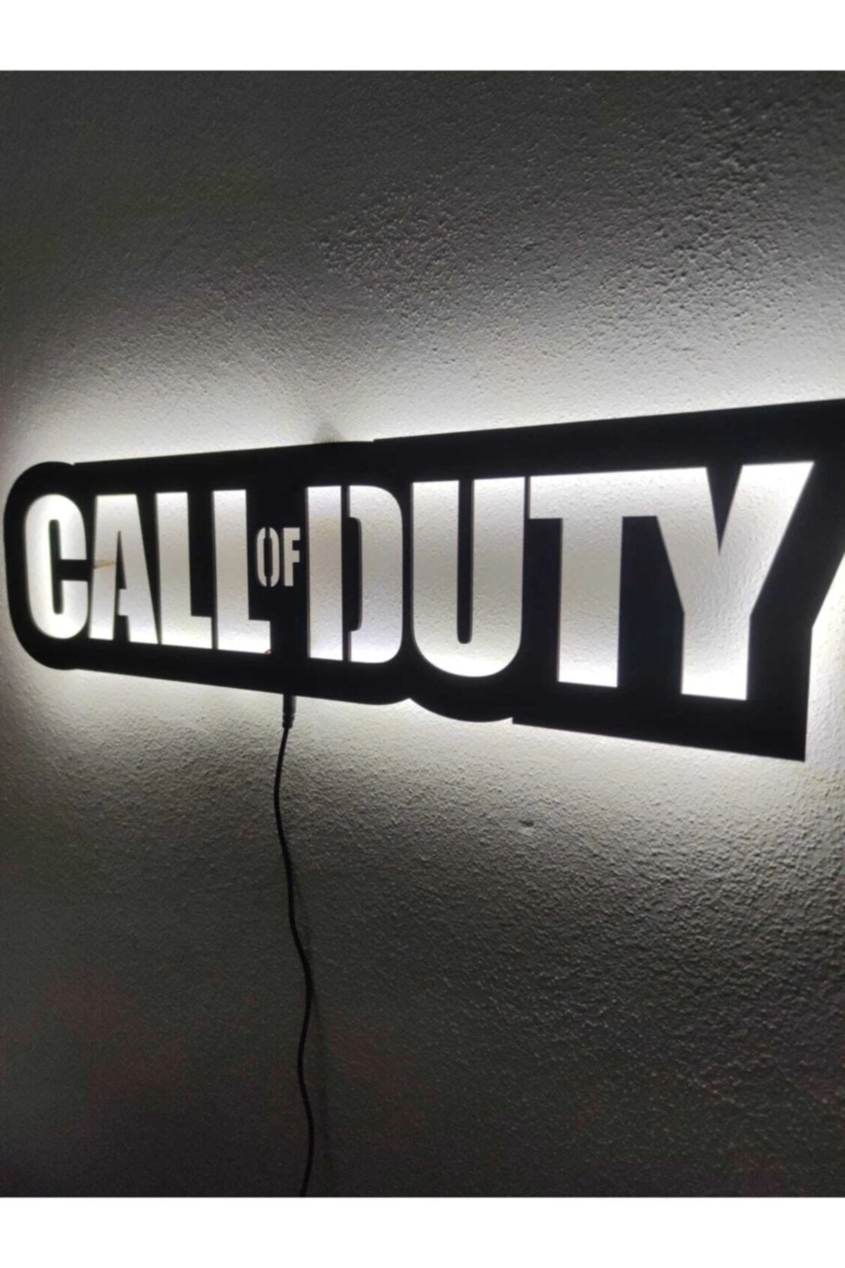 Call Of Duty Led Işıklı Ahşap Tablo