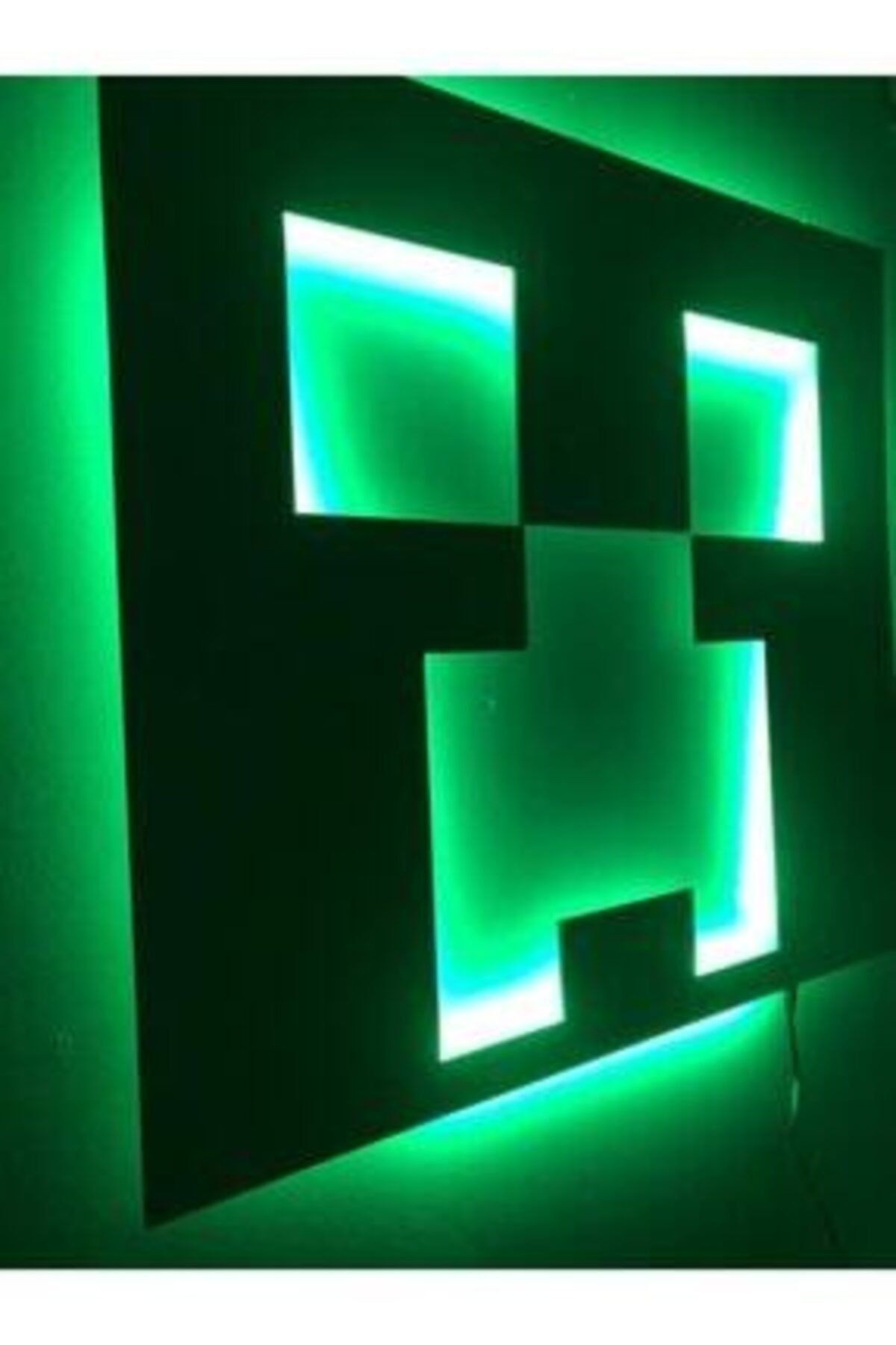 Minecraft - Creeper Led Işıklı Tablo