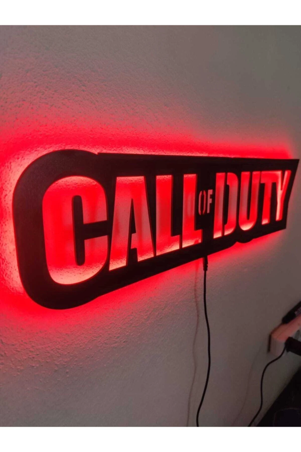 Call Of Duty Led Işıklı Ahşap Tablo