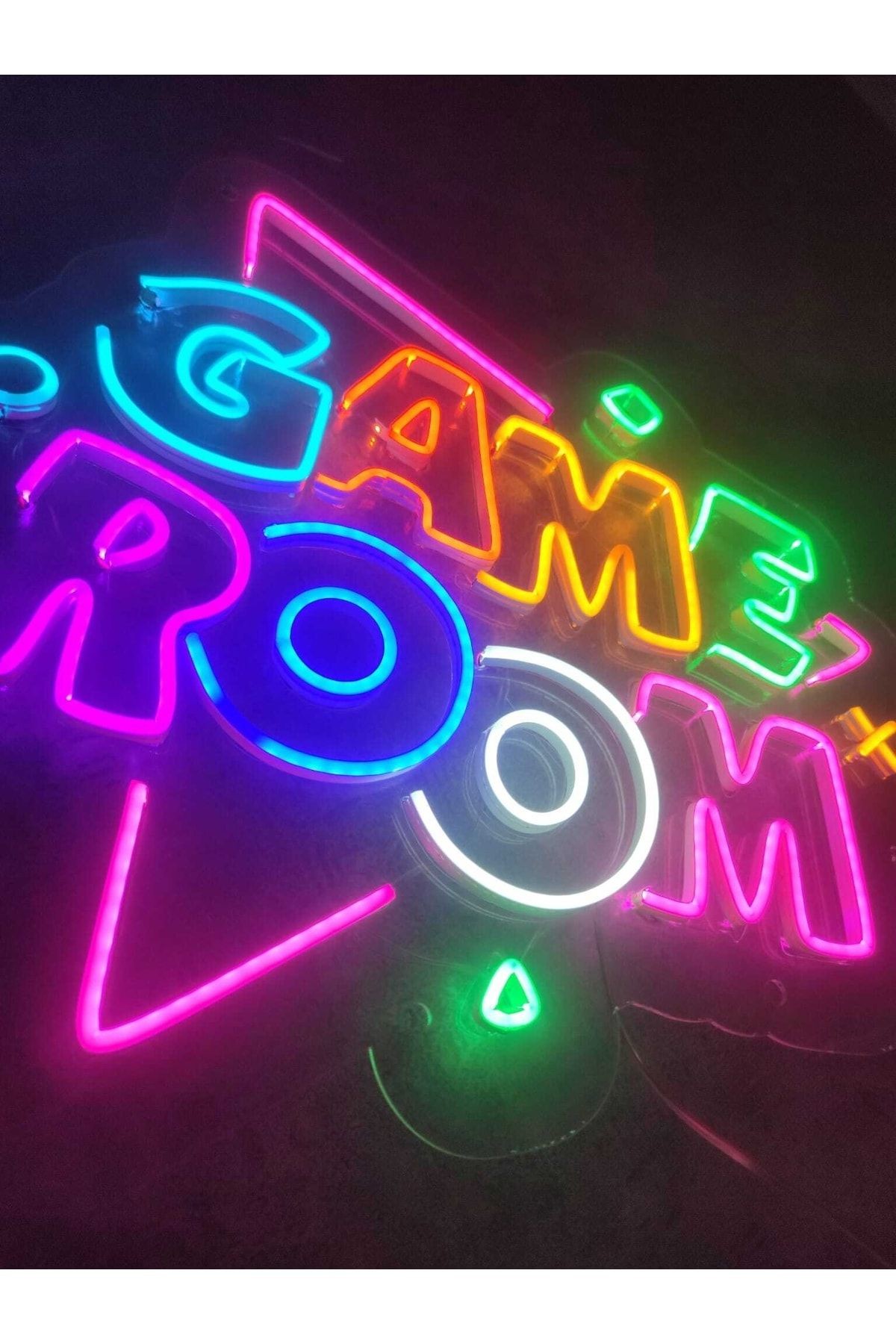 Gamer Room Oyuncu Odası Neon Tabela Neon Yazı Dekoratif Aydınlatma