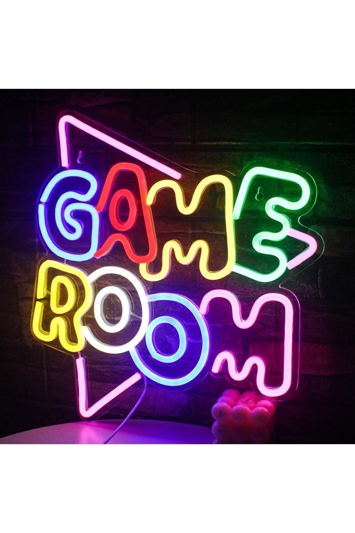 Gamer-gamer Room Neon Tabela Neon Yazı Dekoratif Aydınlatma Ve Gece Lambası