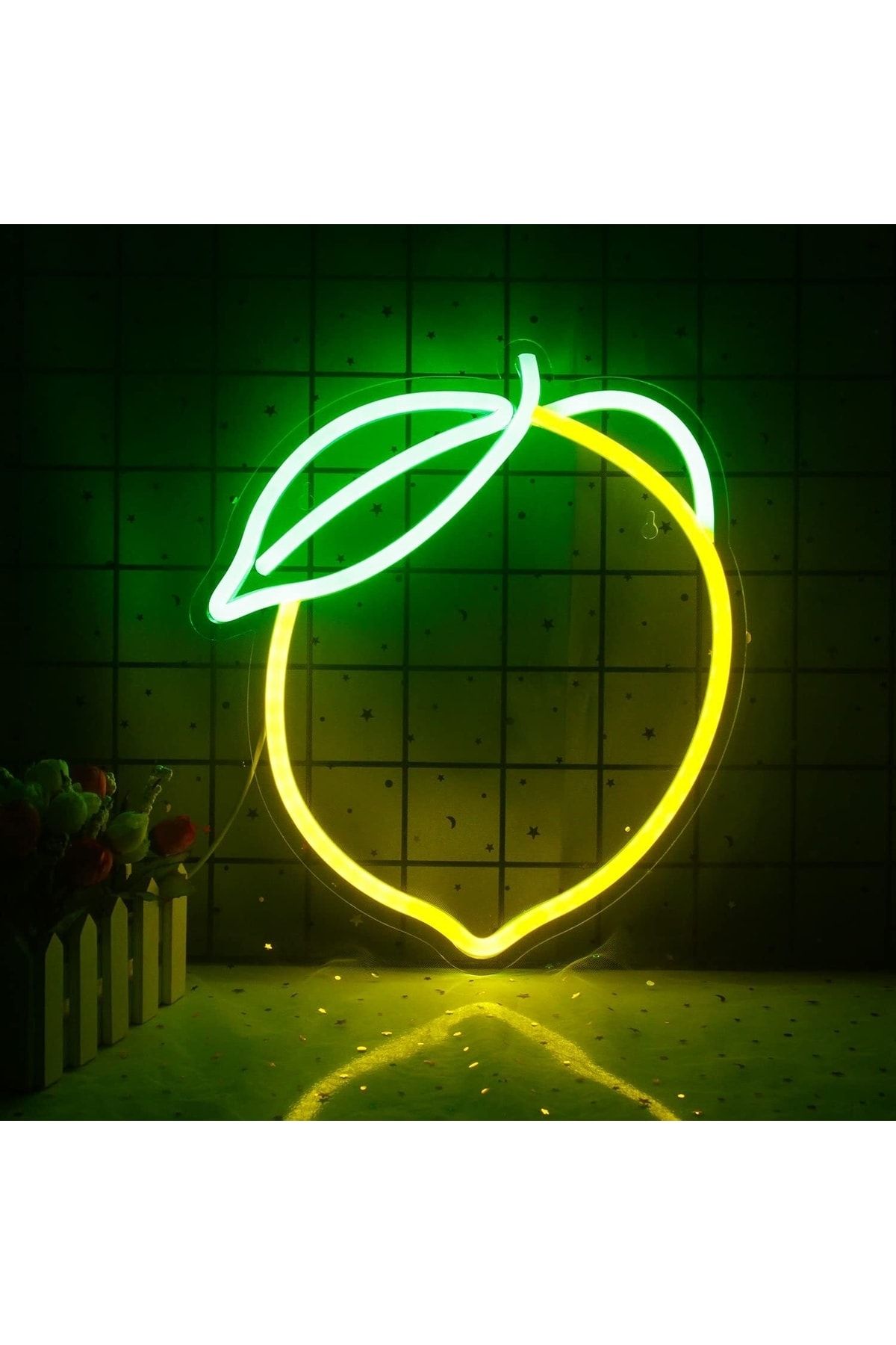 Limon Neon Tabela Neon Yazı Dekoratif Aydınlatma Ve Gece Lambası