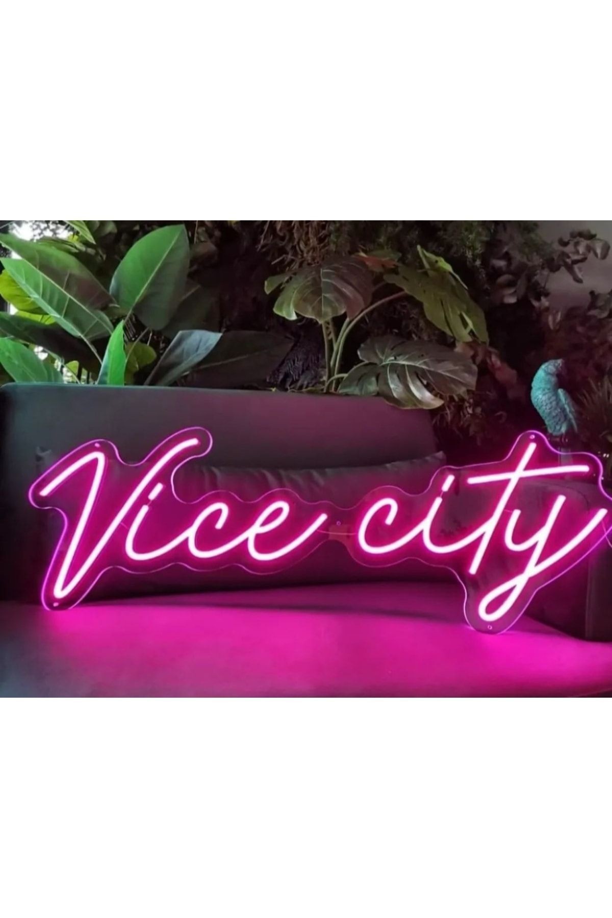 Vice City Neon Led Dekoratif Duvar Aydınlatması Neon Duvar Yazısı