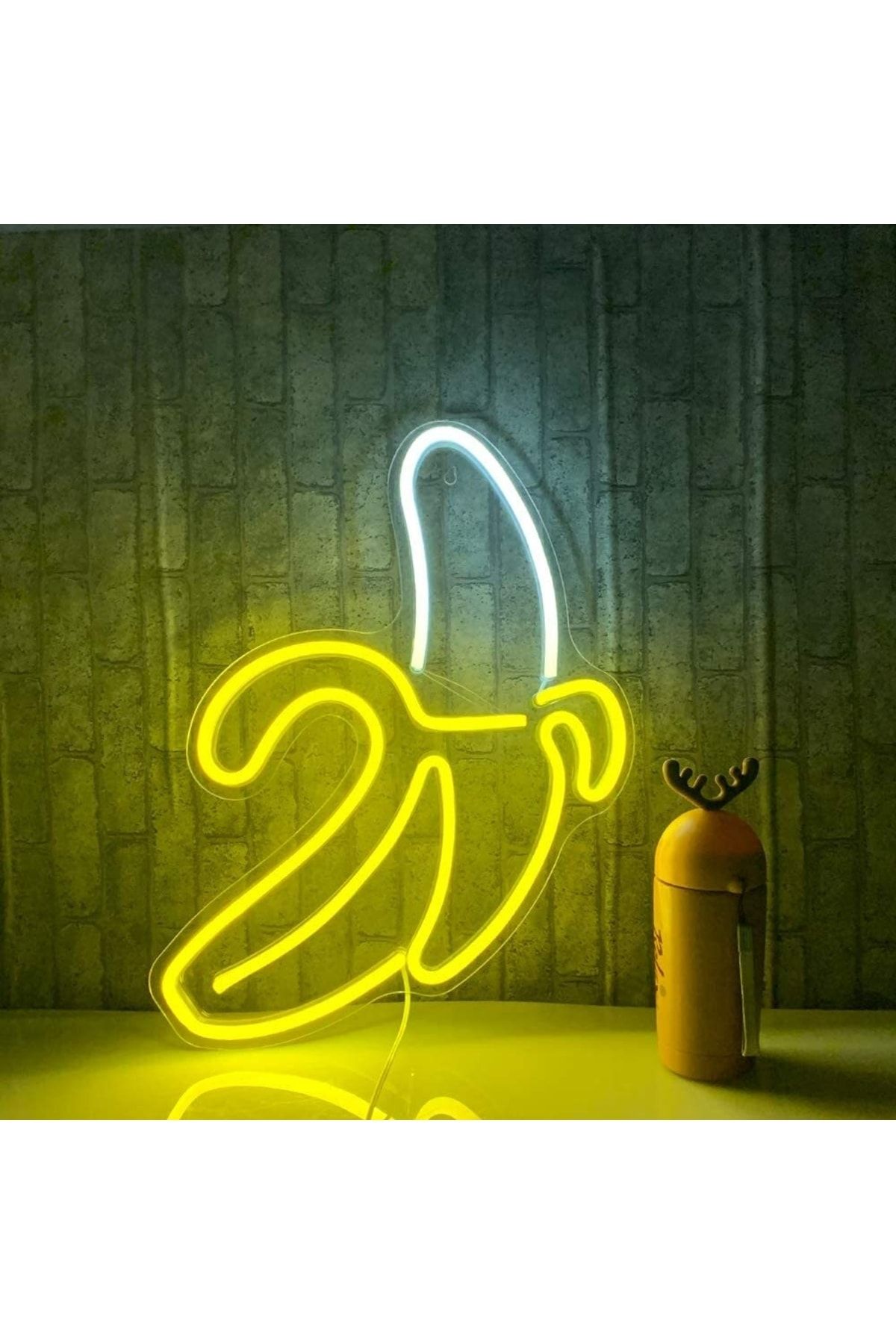 Muz Neon Tabela Neon Yazı Dekoratif Aydınlatma Ve Gece Lambası