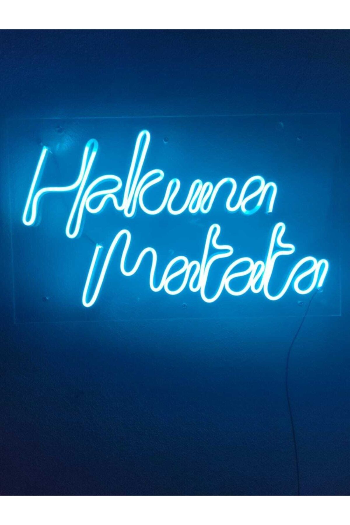 Hakuna Matata Neon Şekiller Işaret Neon Led Dekoratif Duvar Aydınlatması Neon Duvar Yazısı