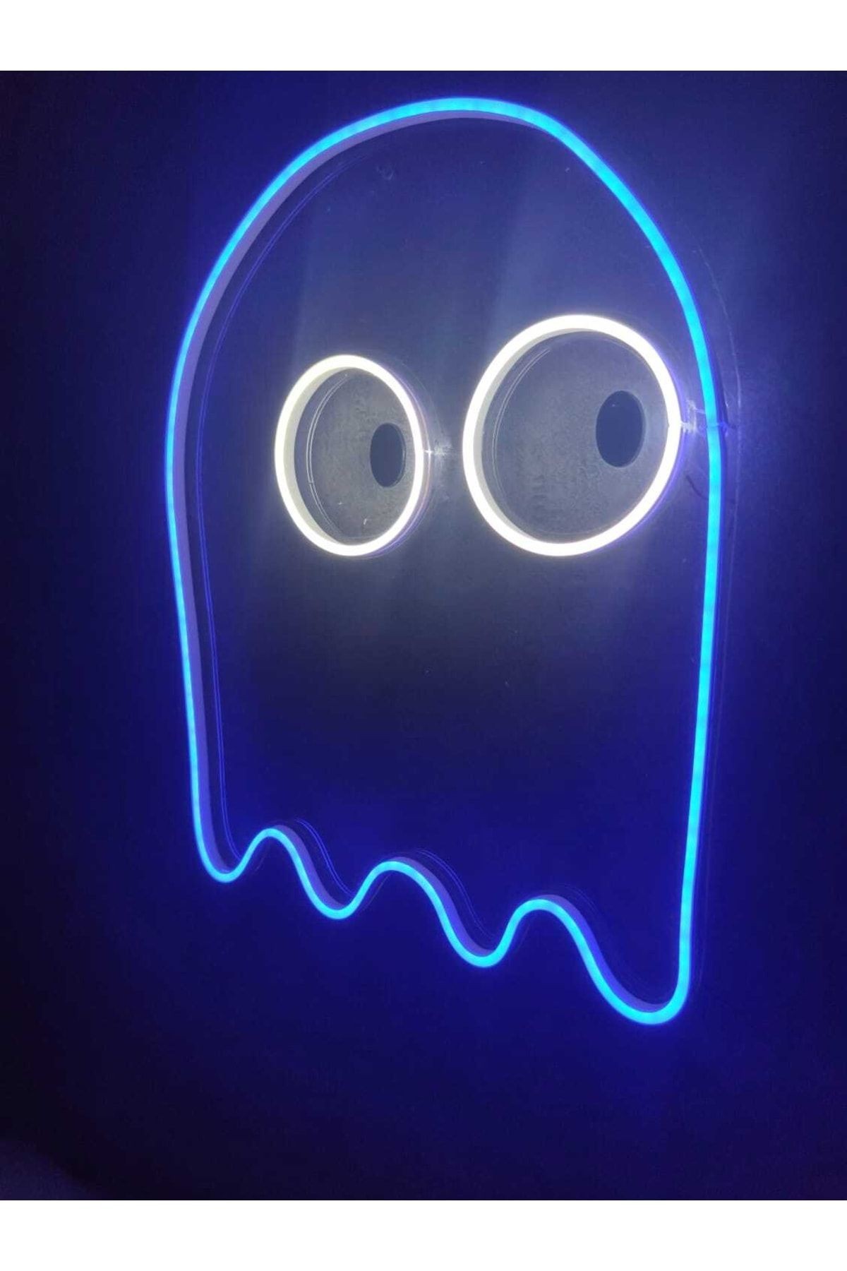 Pacman Hayalet Neon Tabela Neon Yazı Dekoratif Aydınlatma Ve Gece Lambası