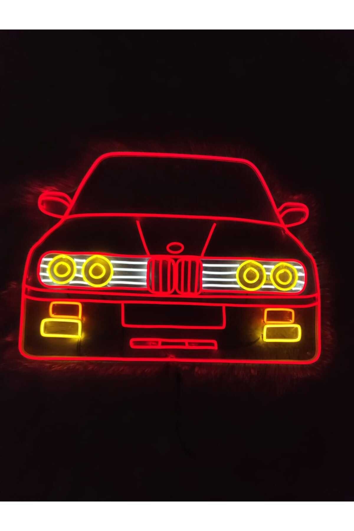 Bmw E30 Araba Neon Led Tabela(64x46cm)