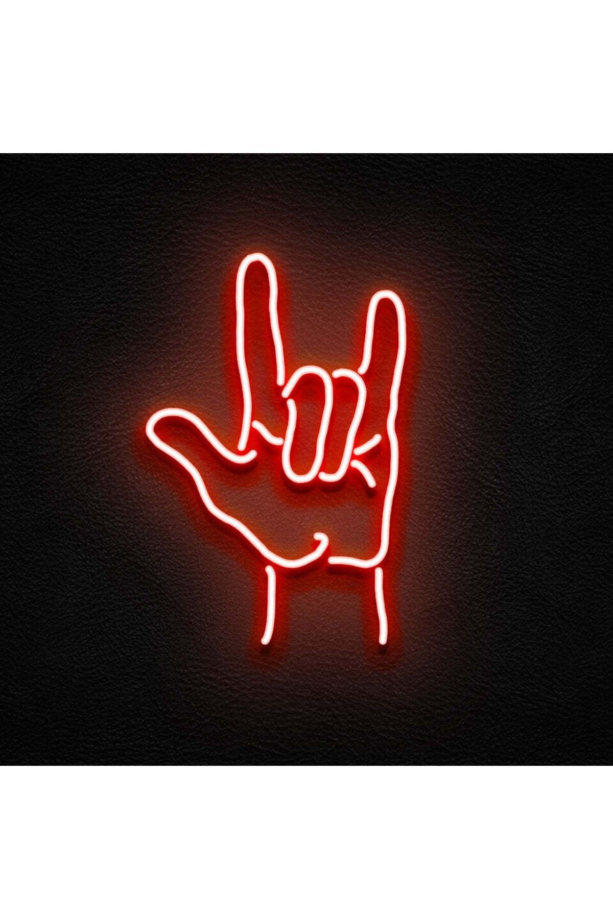 Rock On Neon Led Tabela Dekoratif Aydınlatma