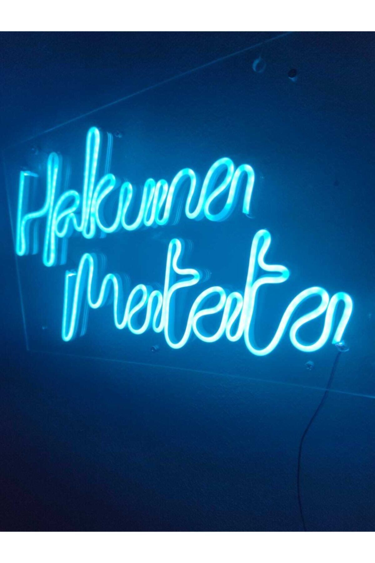 Hakuna Matata Neon Şekiller Işaret Neon Led Dekoratif Duvar Aydınlatması Neon Duvar Yazısı