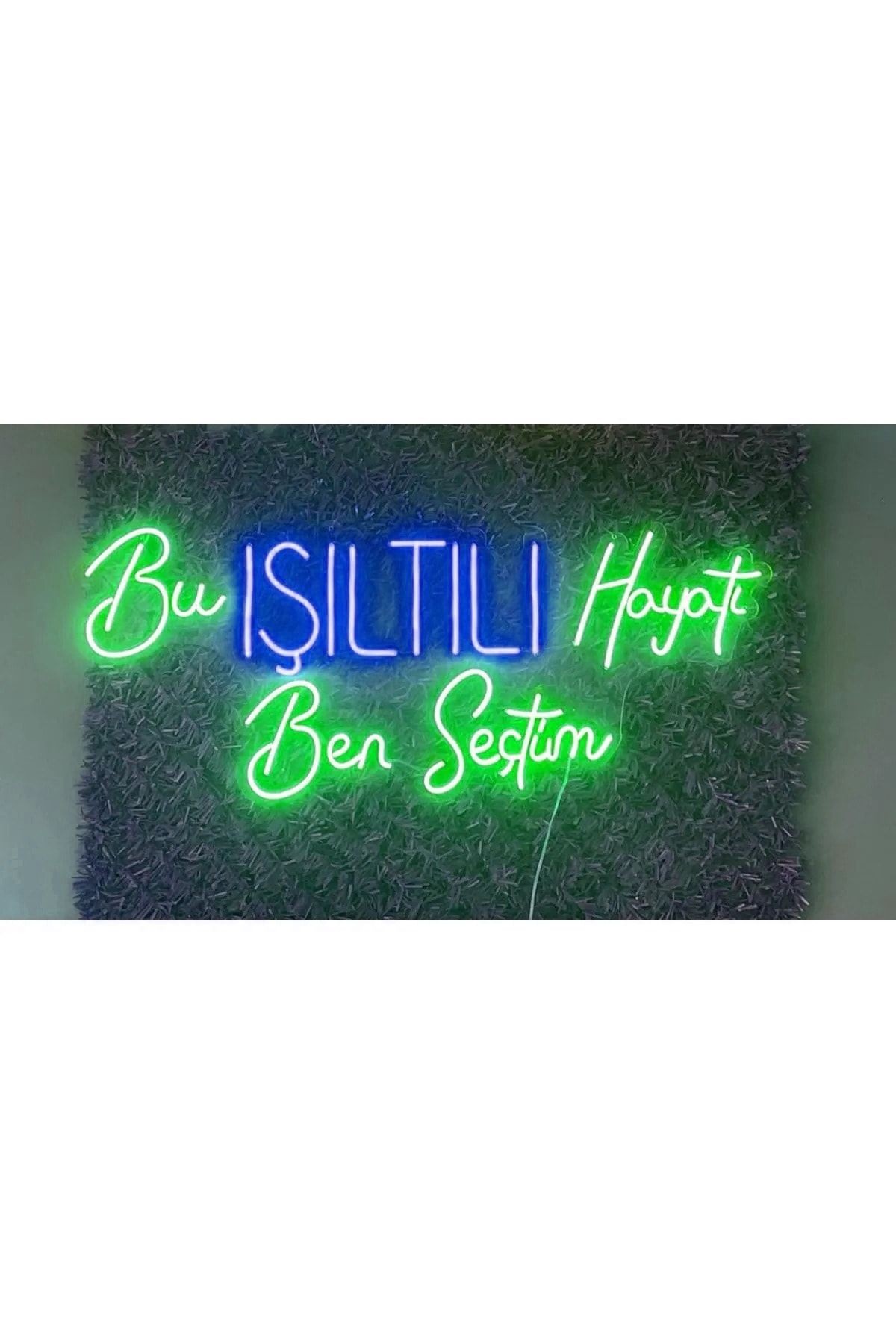Bu Işıltılı Hayatı Ben Seçtim Yazılı Neon Led Aydınlatma Tabela Güzellik Merkezi Dekorasyon