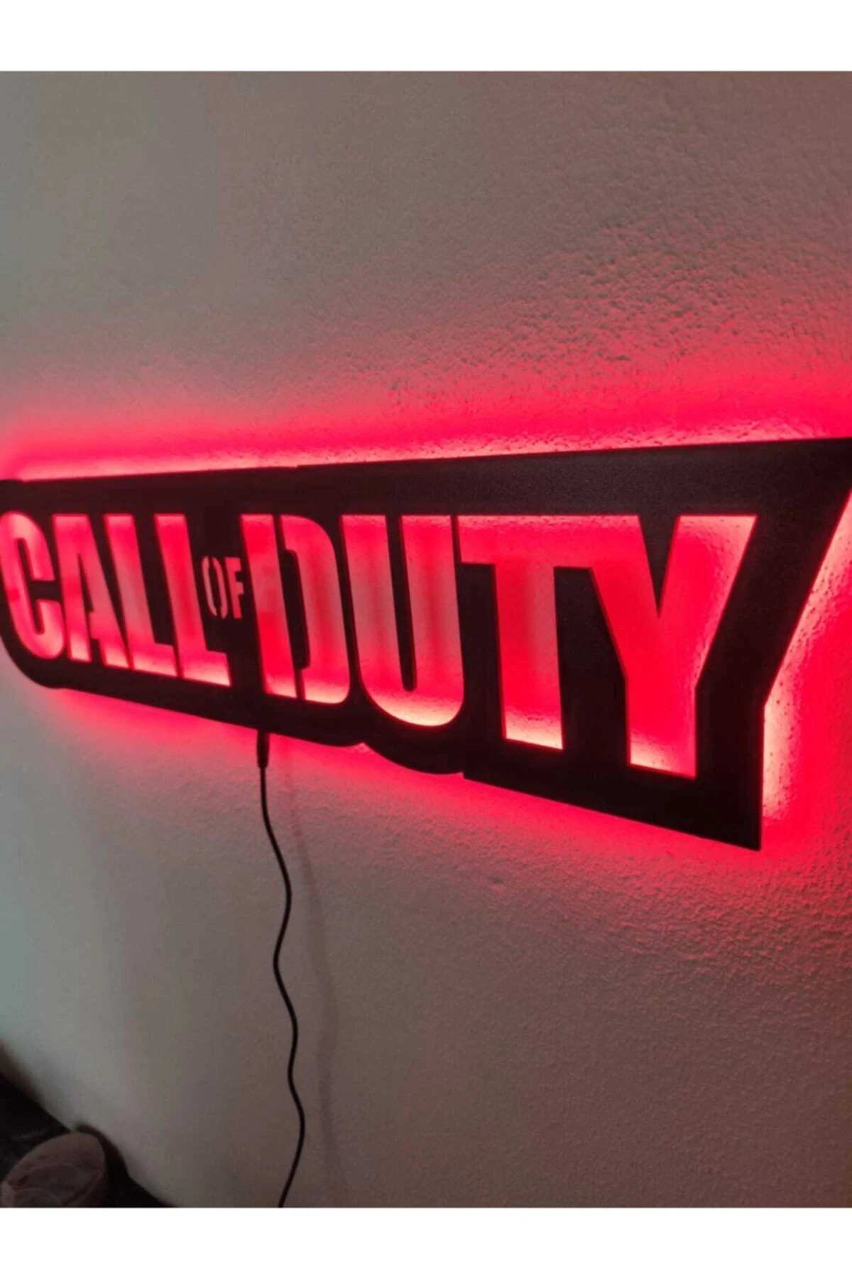 Call Of Duty Led Işıklı Ahşap Tablo