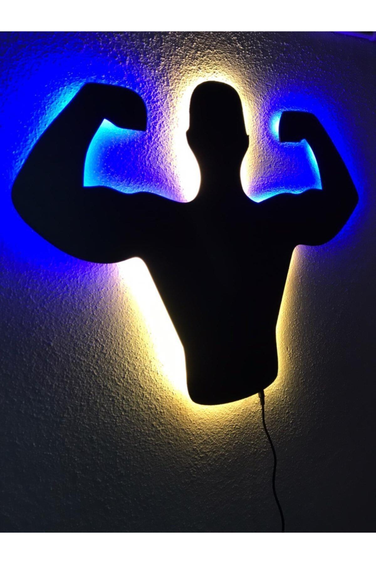 Body Building Işıklı Tablo