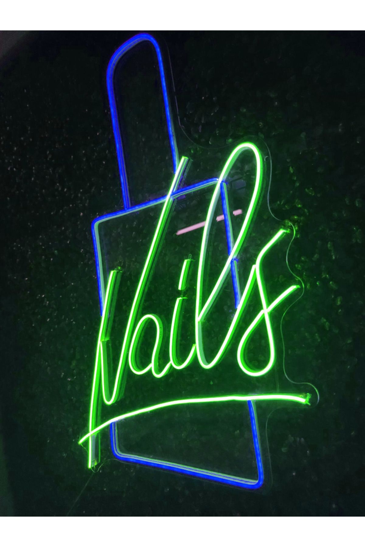 Nail Tırnak Manikür Pedikür Güzellik merkezi neon led tabela dekoaratif (80x40cm)