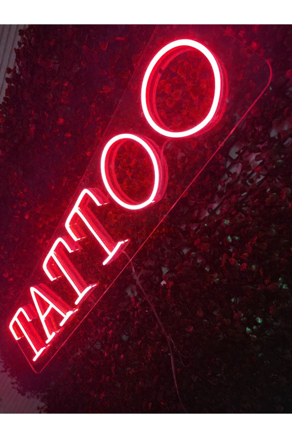 Tattoo-dövme Neon Led Tabela Dekoratif Aydınlatma(80x25cm)