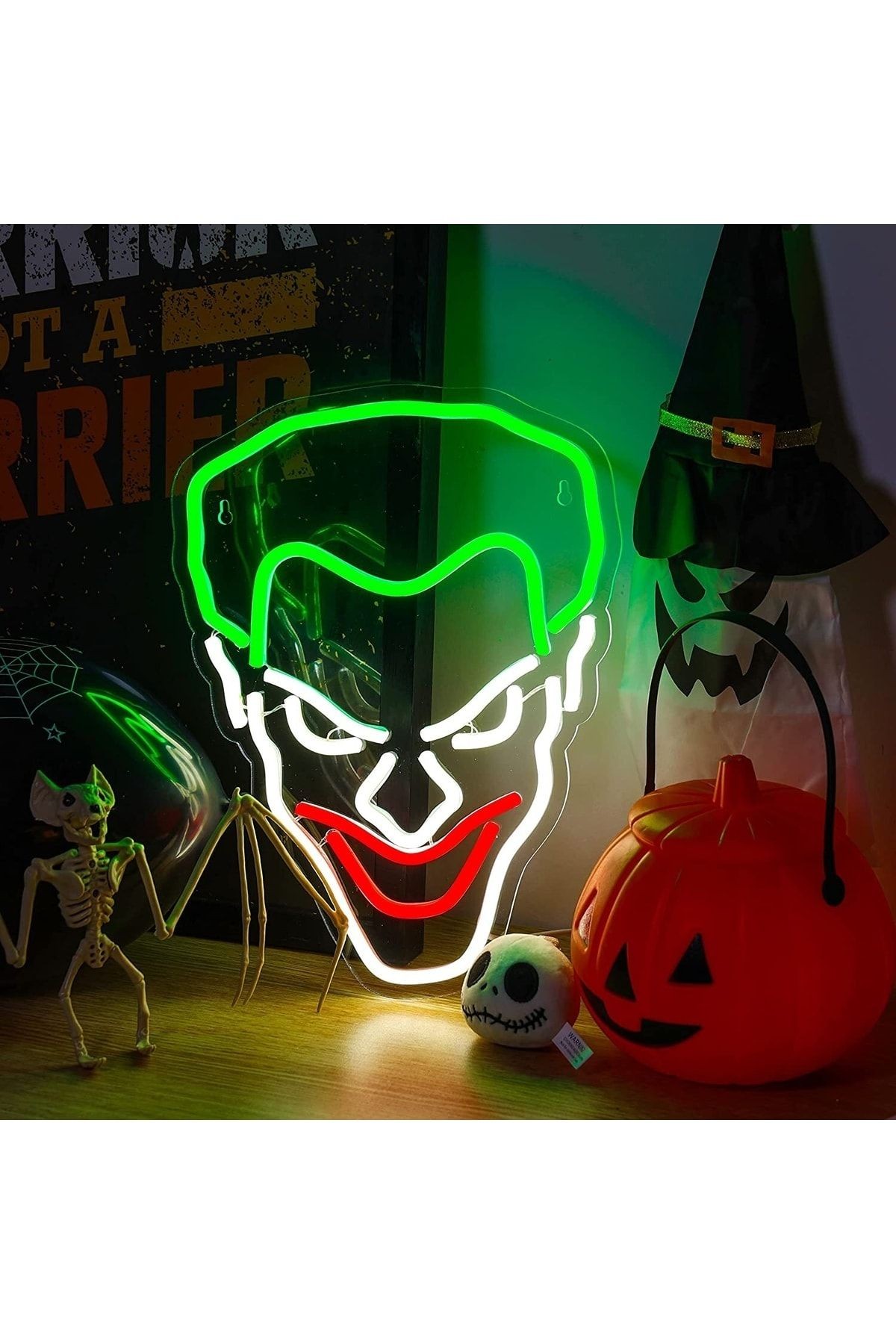 Joker Neon Tabela Neon Yazı Dekoratif Aydınlatma Ve Gece Lambası