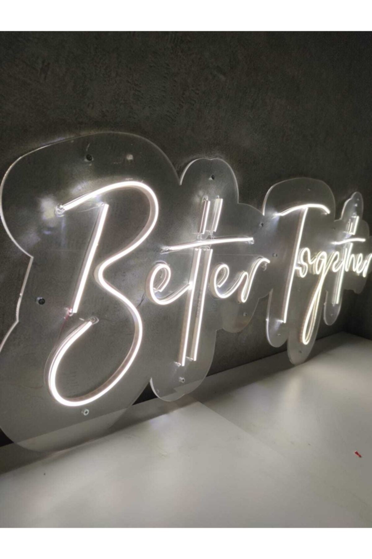 Better Together Neon Led Duvar Aydınlatması Söz Nişan Düğün Arka Plan Süsü