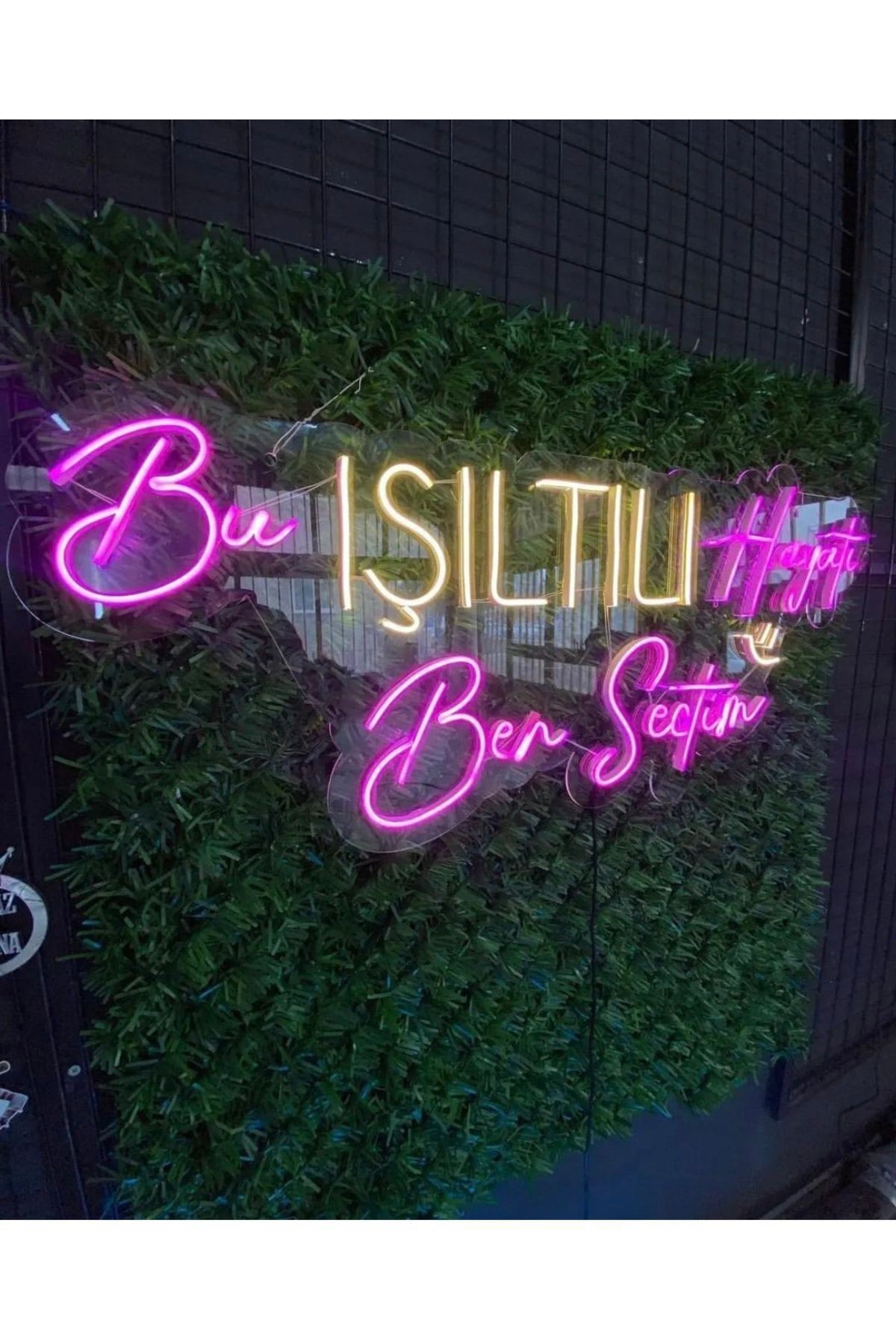 Bu Işıltılı Hayati Ben Seçtim Yazılı Neon Led