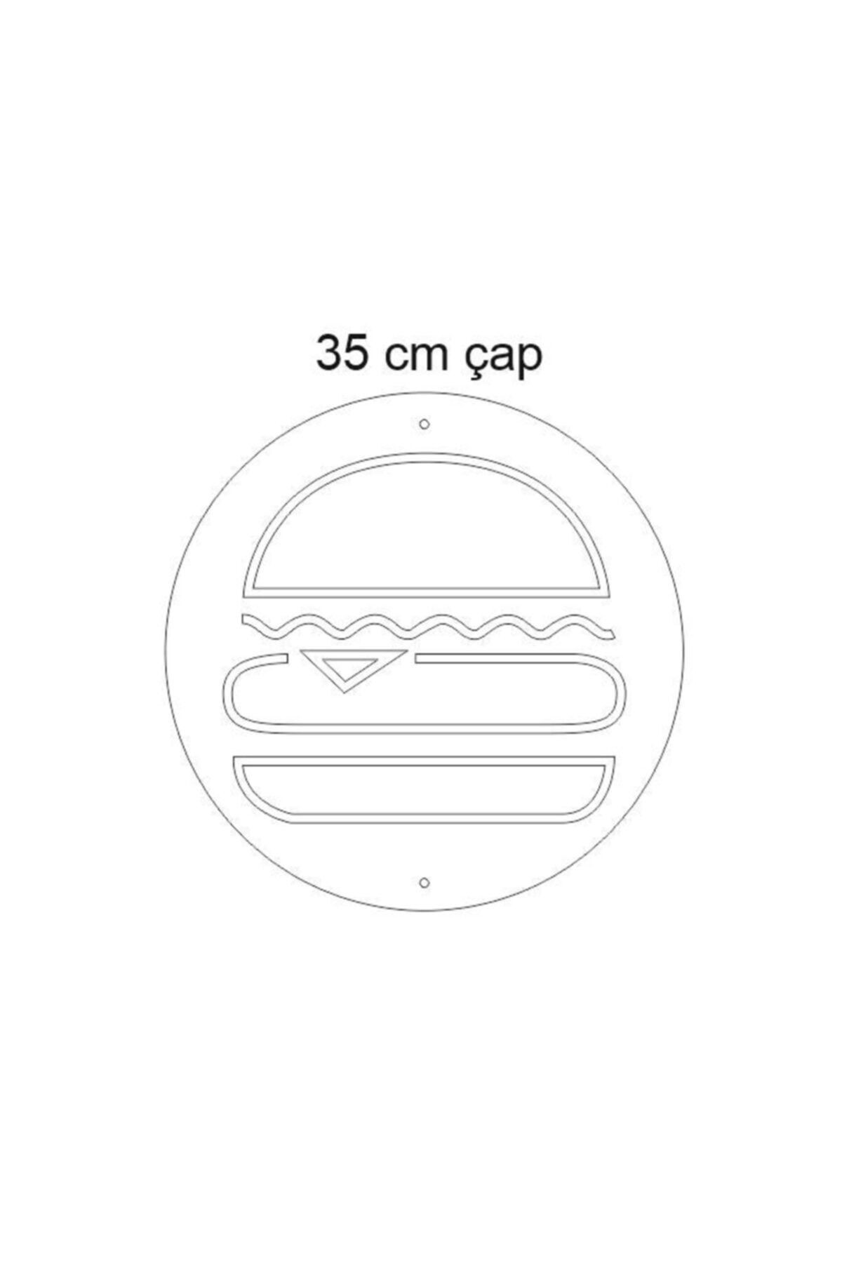 Burger Neon Led Aydınlatma Duvar Dekor