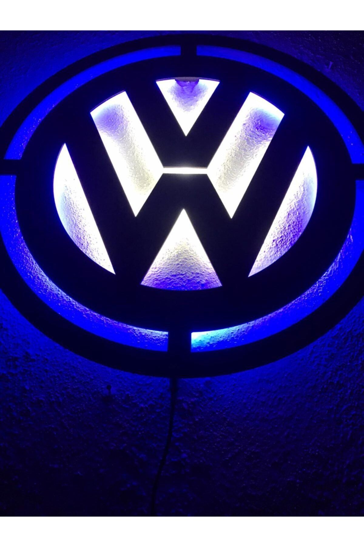 Wolkswagen Logo Işıklı Tablo
