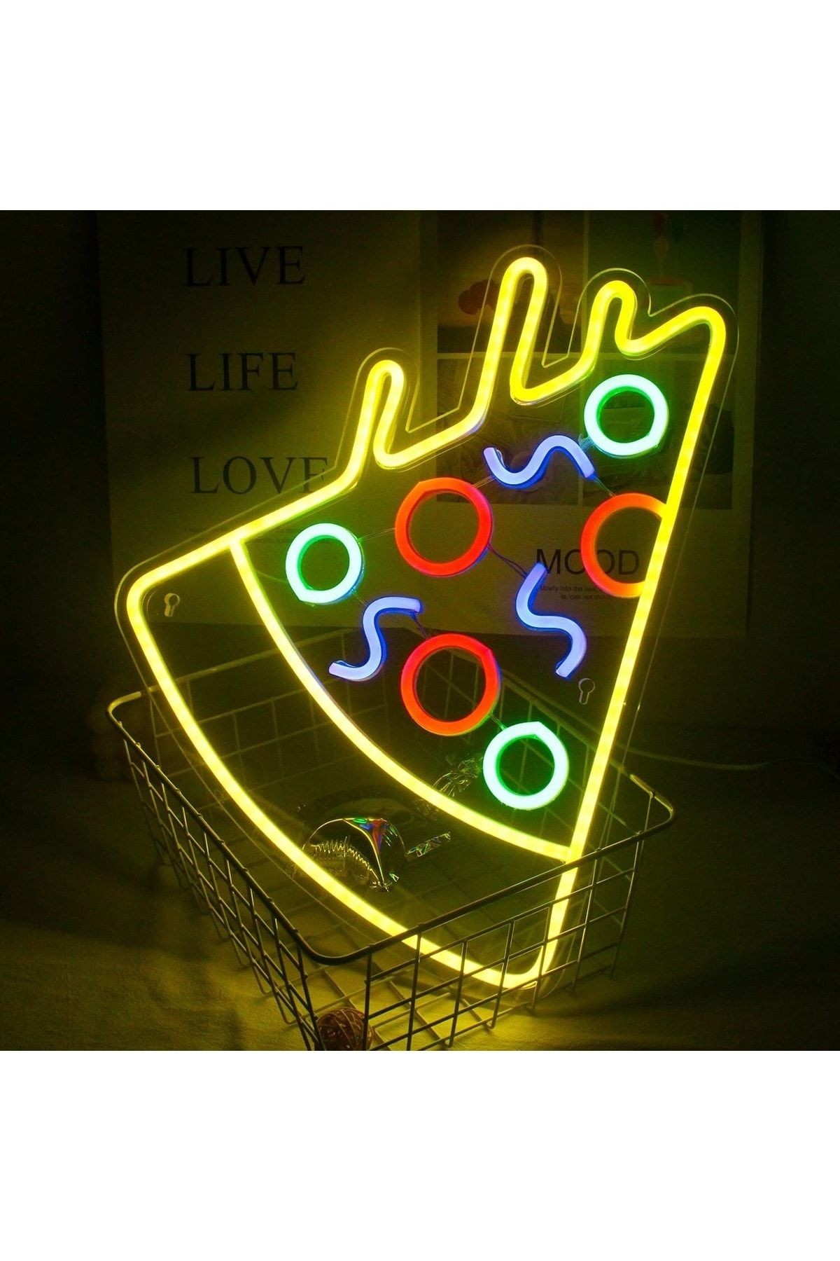 Pizza Neon Tabela Neon Yazı Dekoratif Aydınlatma