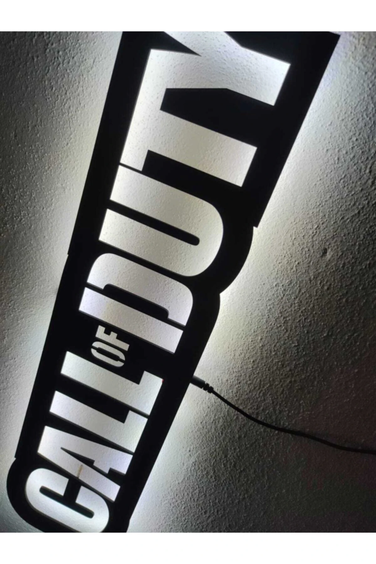 Call Of Duty Led Işıklı Ahşap Tablo