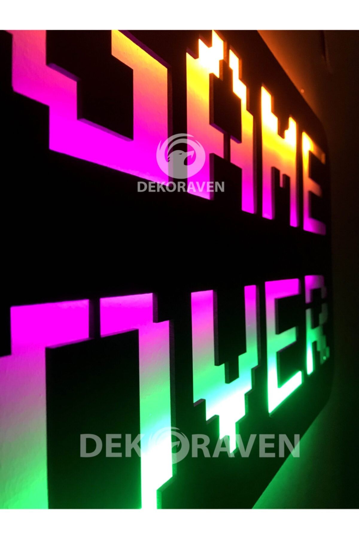 Game Over Işıklı Tablo