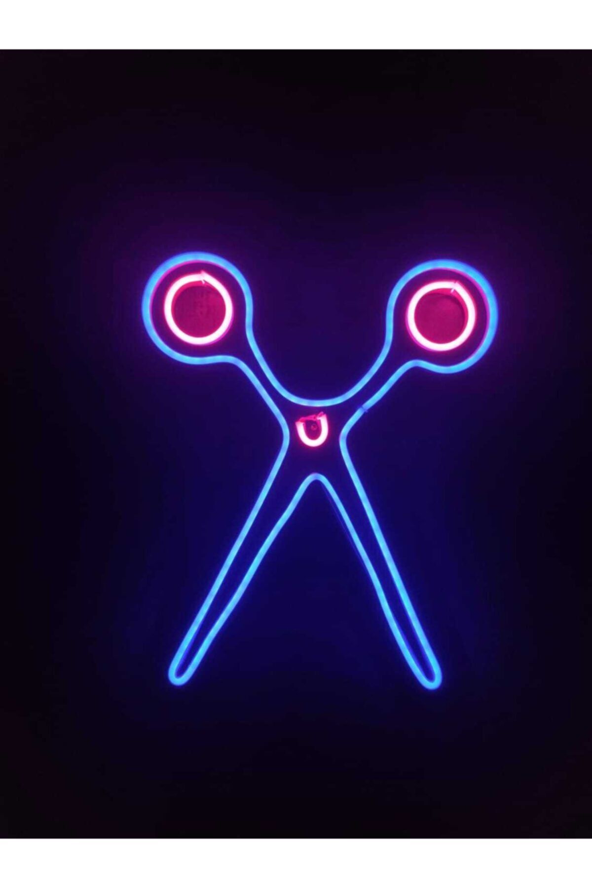 Makas Neon Tabela Berber Neon Led Dekoratif Terzi Duvar Aydınlatması Neon Duvar Dekorasyonu