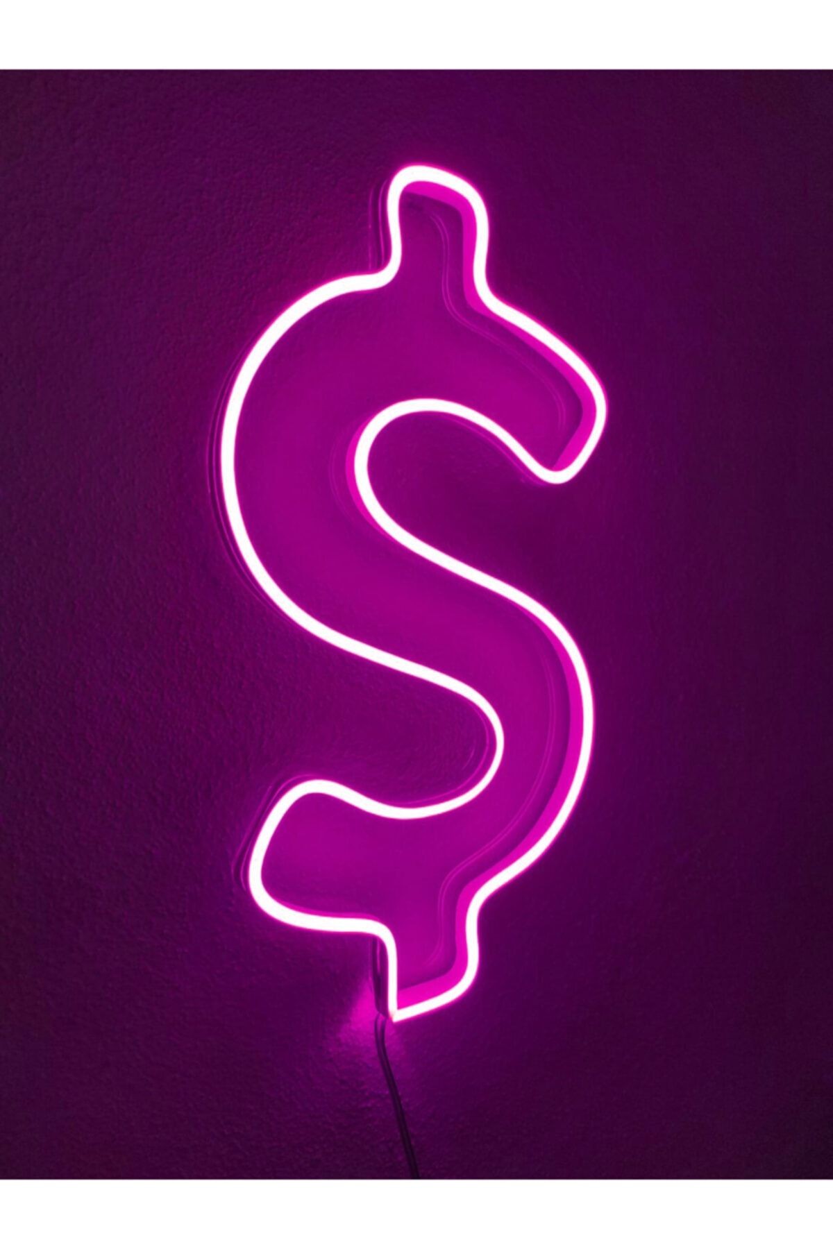 Dolar Neon Şekiller Işaret Neon Led Dekoratif Duvar Aydınlatması Neon Duvar Yazısı