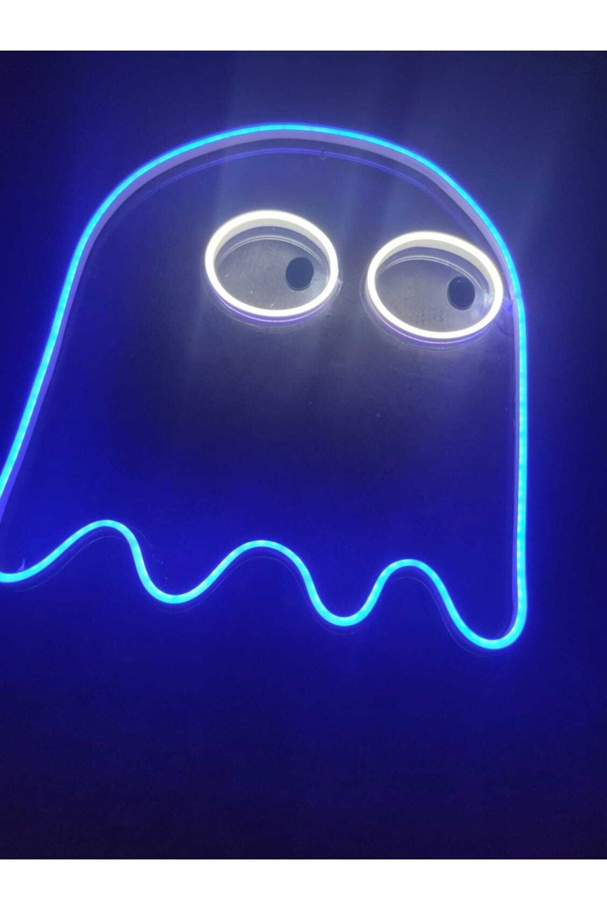 Pacman Hayalet Neon Tabela Neon Yazı Dekoratif Aydınlatma Ve Gece Lambası
