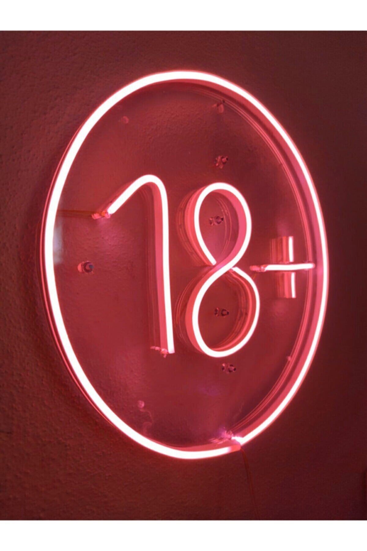 +18 Neon Şekiller Işaret Neon Led Dekoratif Duvar Aydınlatması