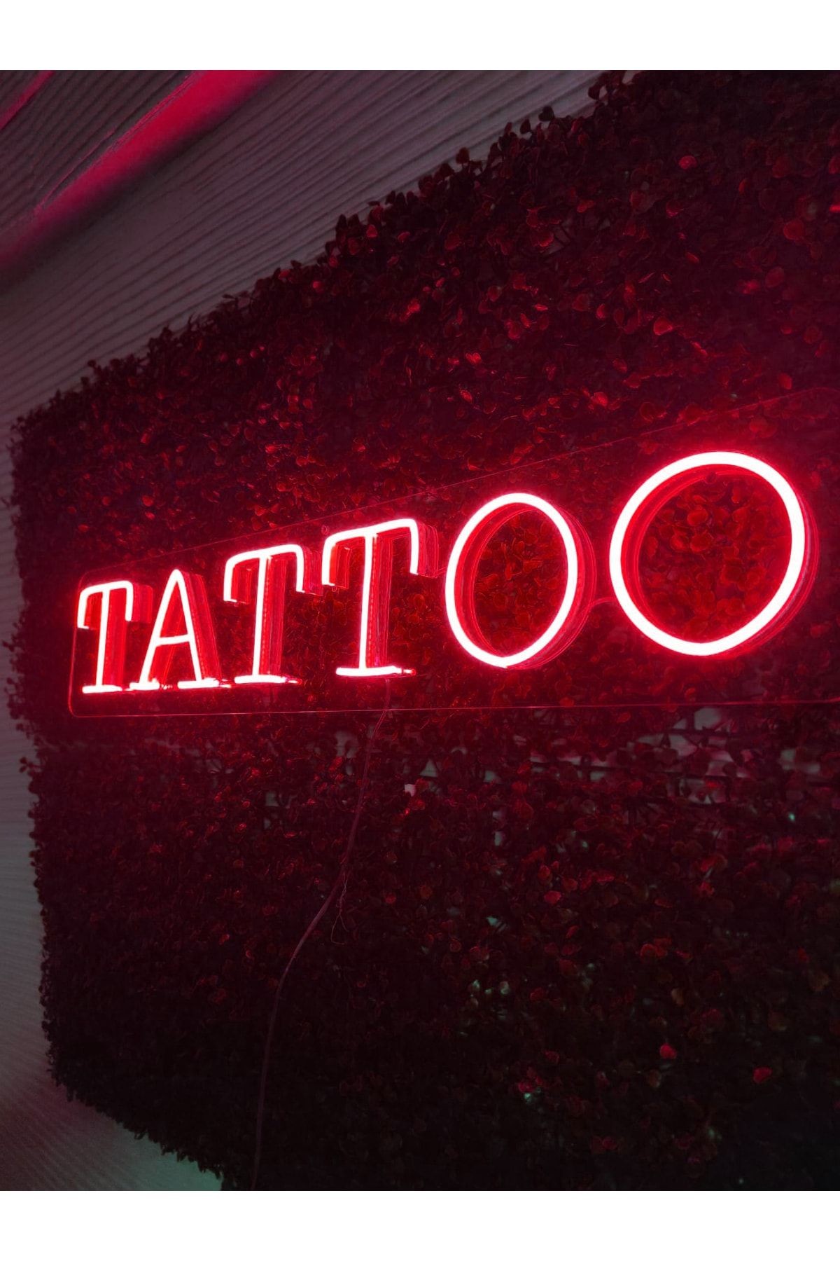 Tattoo-dövme Neon Led Tabela Dekoratif Aydınlatma(80x25cm)