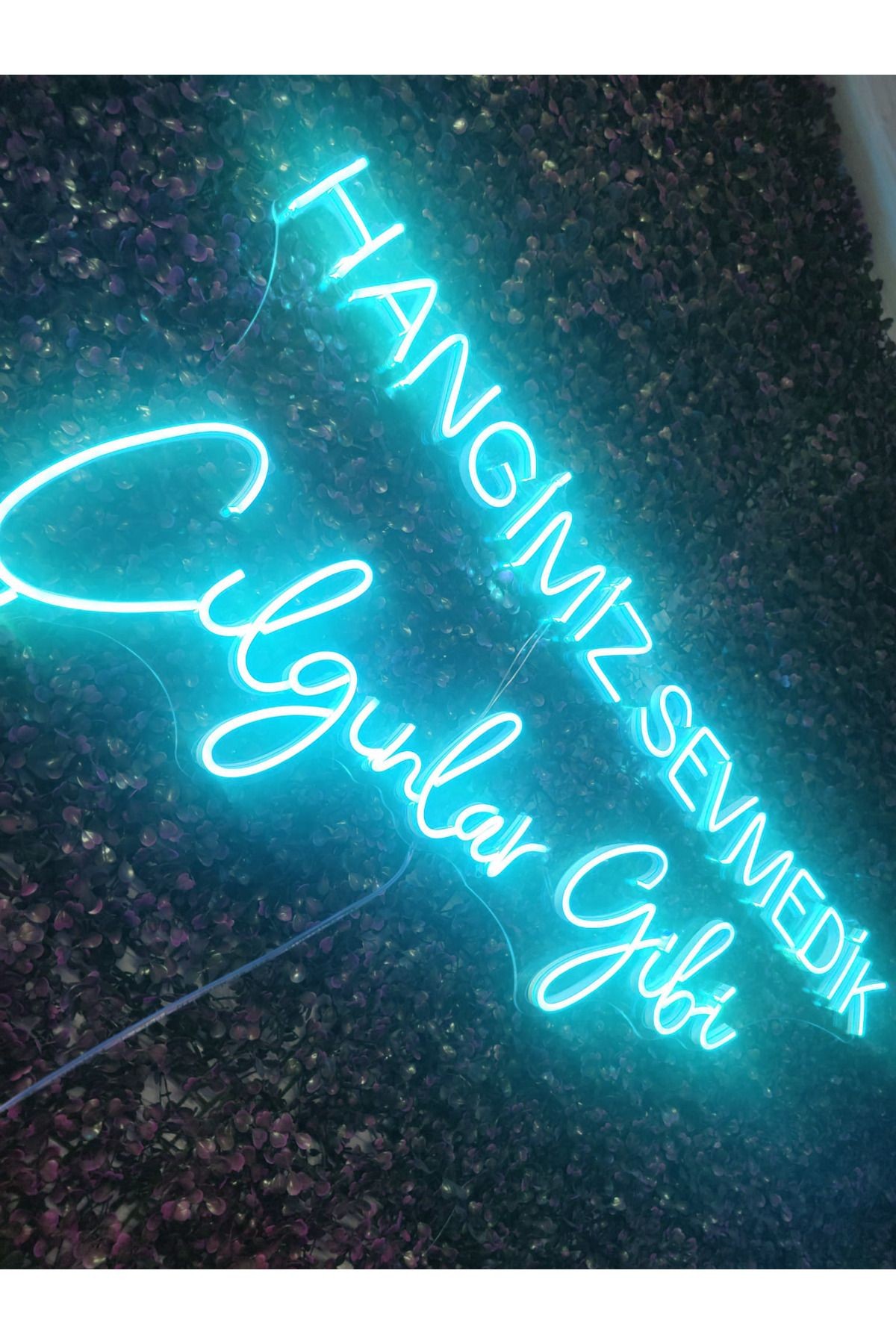 Hangimiz Sevmedik Çılgınlar gibi Müslüm Gürses Neon Led Tabela(80x35cm)