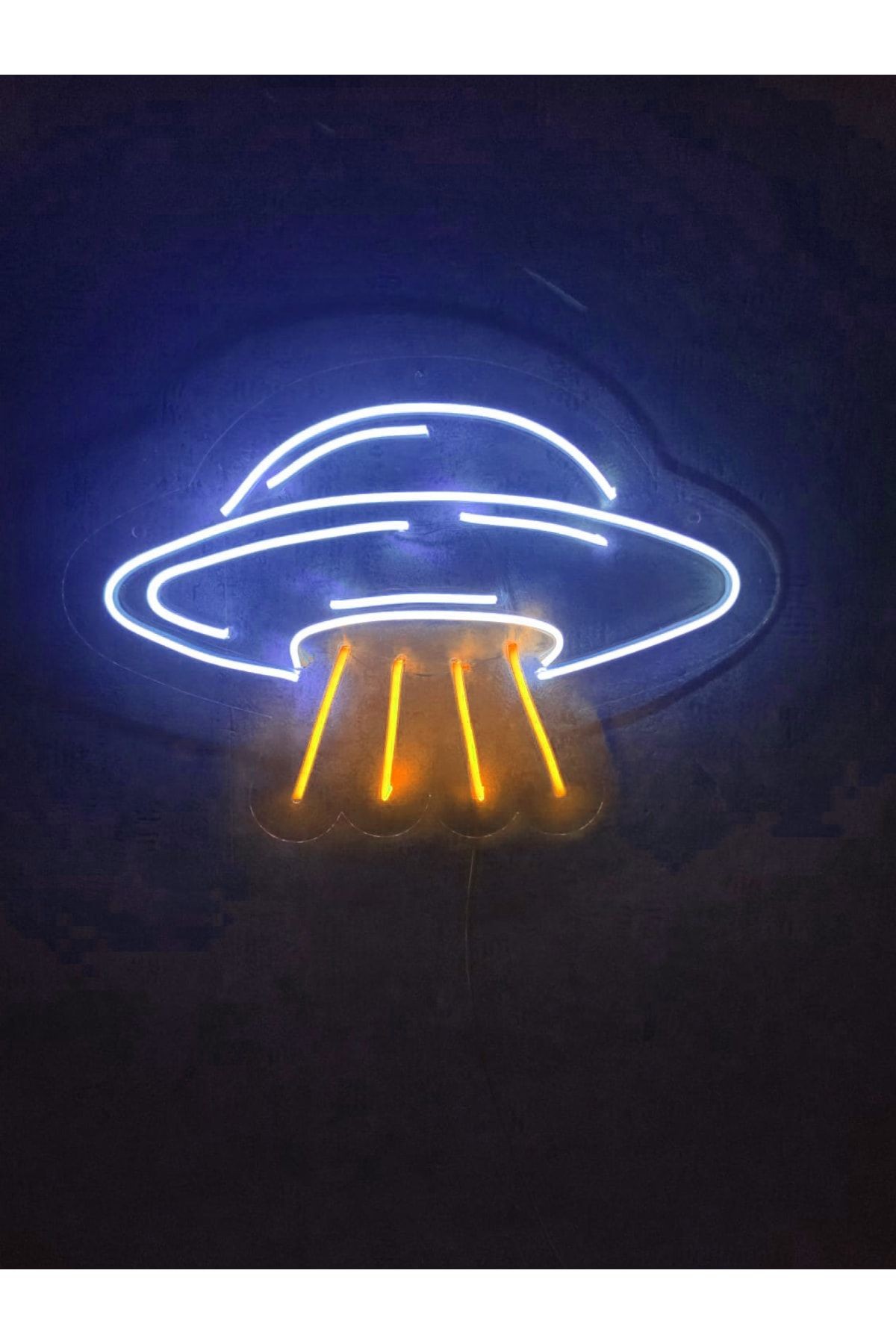 Ufo Neon Led Tabela Neon Yazı Neon Dekoratif Duvar Aydınlatması