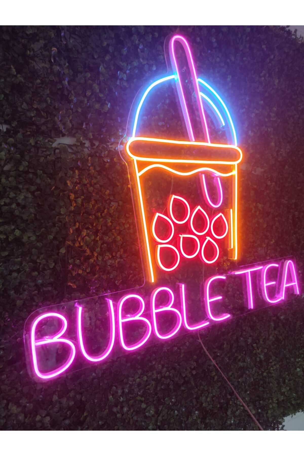 Bubble Tea Neon Led Tabela Dekoratif Aydınlatma(80x50cm)