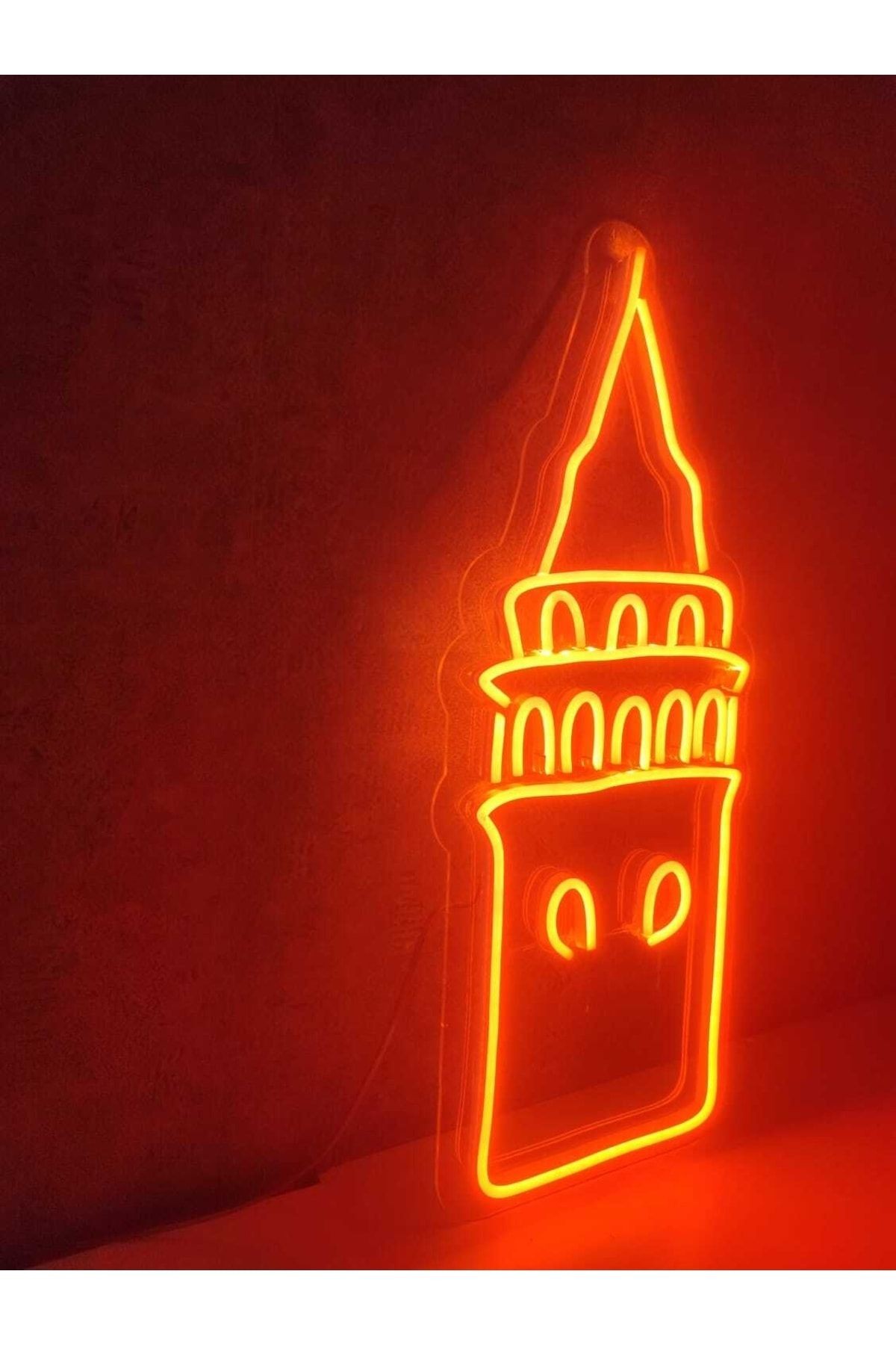 Galata Kulesi Neon Tabela Neon Yazı Dekoratif Aydınlatma Ve Gece Lambası