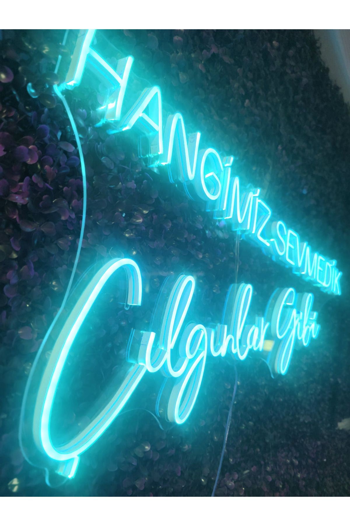 Hangimiz Sevmedik Çılgınlar gibi Müslüm Gürses Neon Led Tabela(80x35cm)