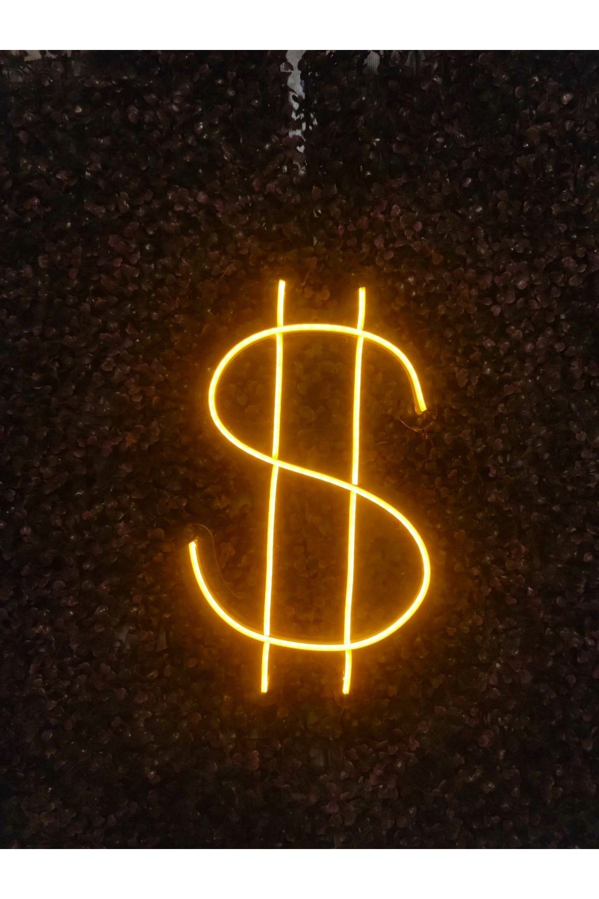 Dolar Logo Işaret Neon Led Tabela Duvar Dekoru(40x30cm)