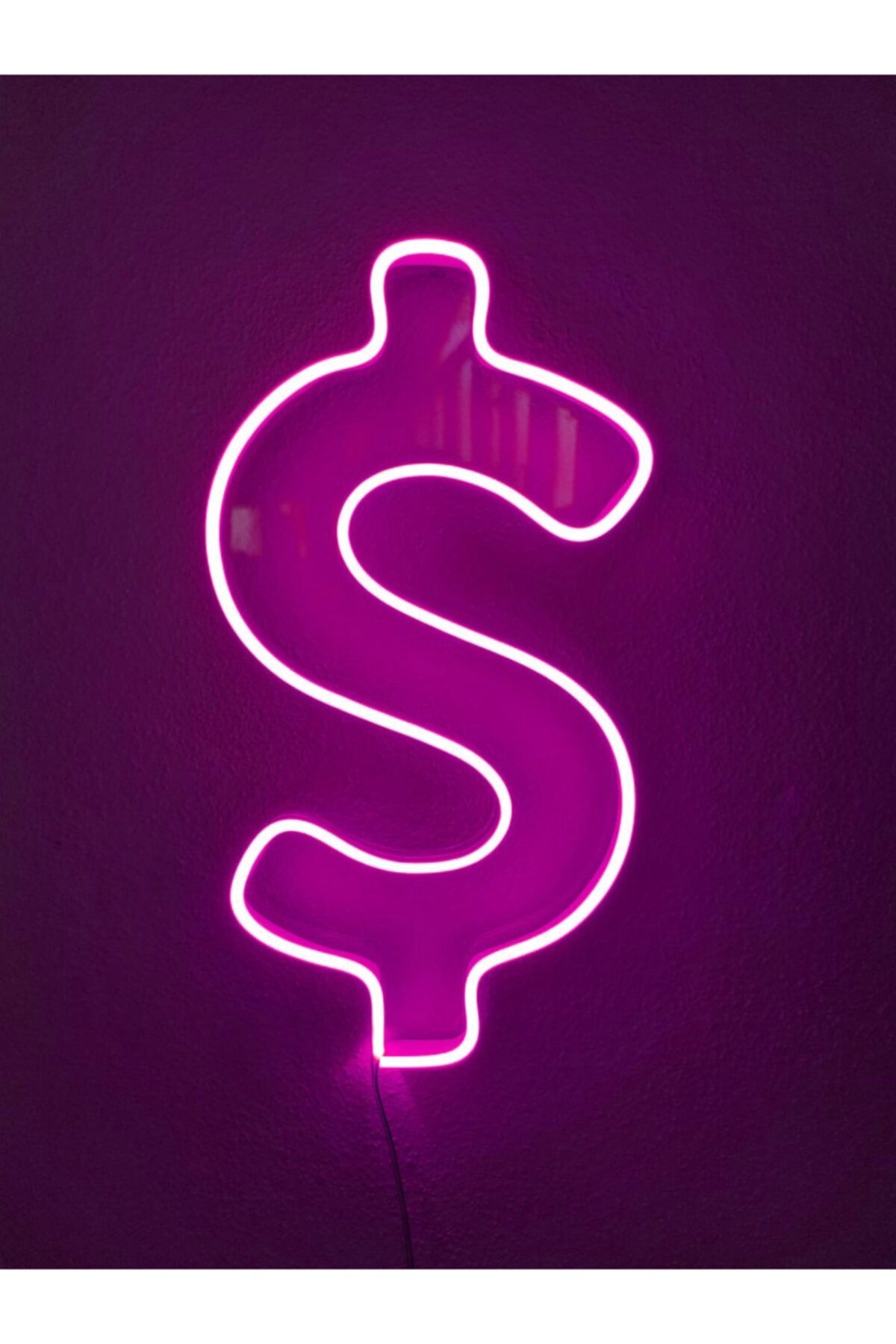 Dolar Neon Şekiller Işaret Neon Led Dekoratif Duvar Aydınlatması Neon Duvar Yazısı