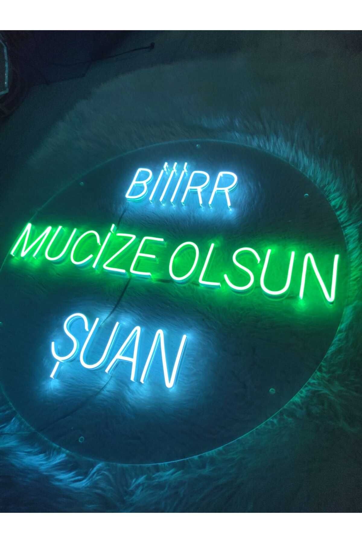 Bir Mucize Olsun Neon led yazı (50x50cm)