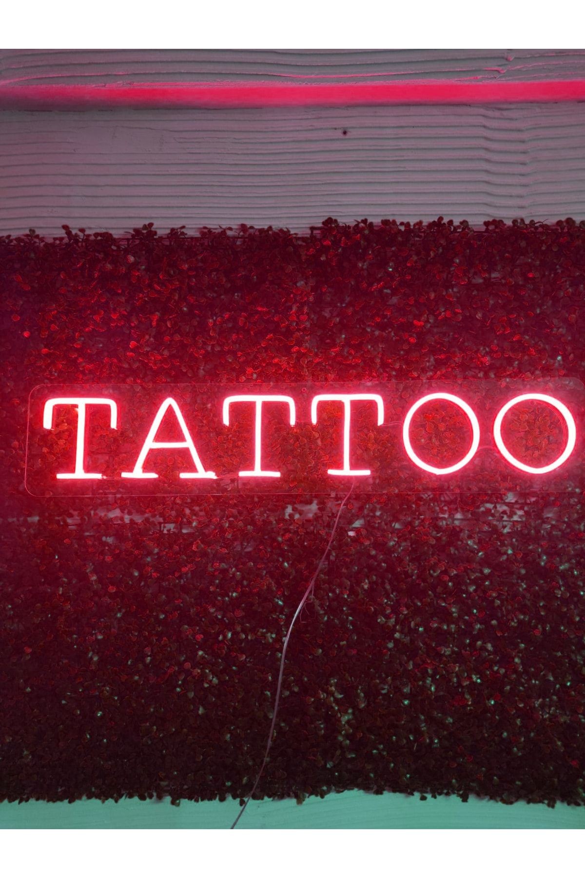 Tattoo-dövme Neon Led Tabela Dekoratif Aydınlatma(80x25cm)