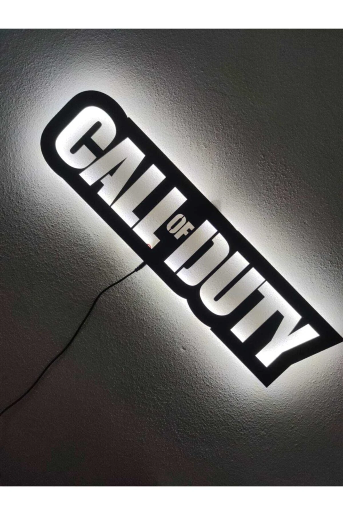 Call Of Duty Led Işıklı Ahşap Tablo