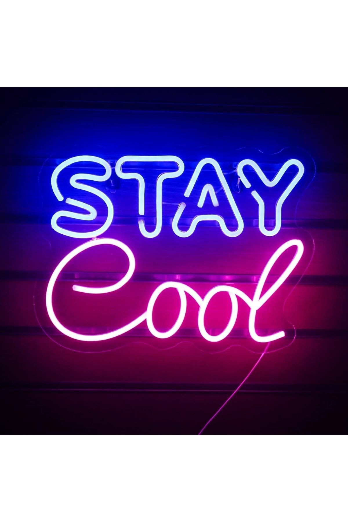 Stay Cool Neon Tabela Neon Yazı Dekoratif Aydınlatma